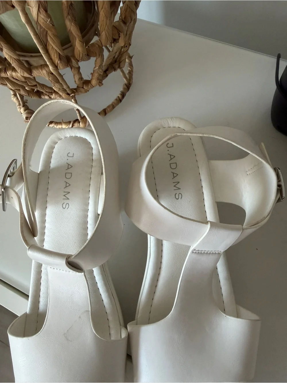 White Platform Sandals BNWOT